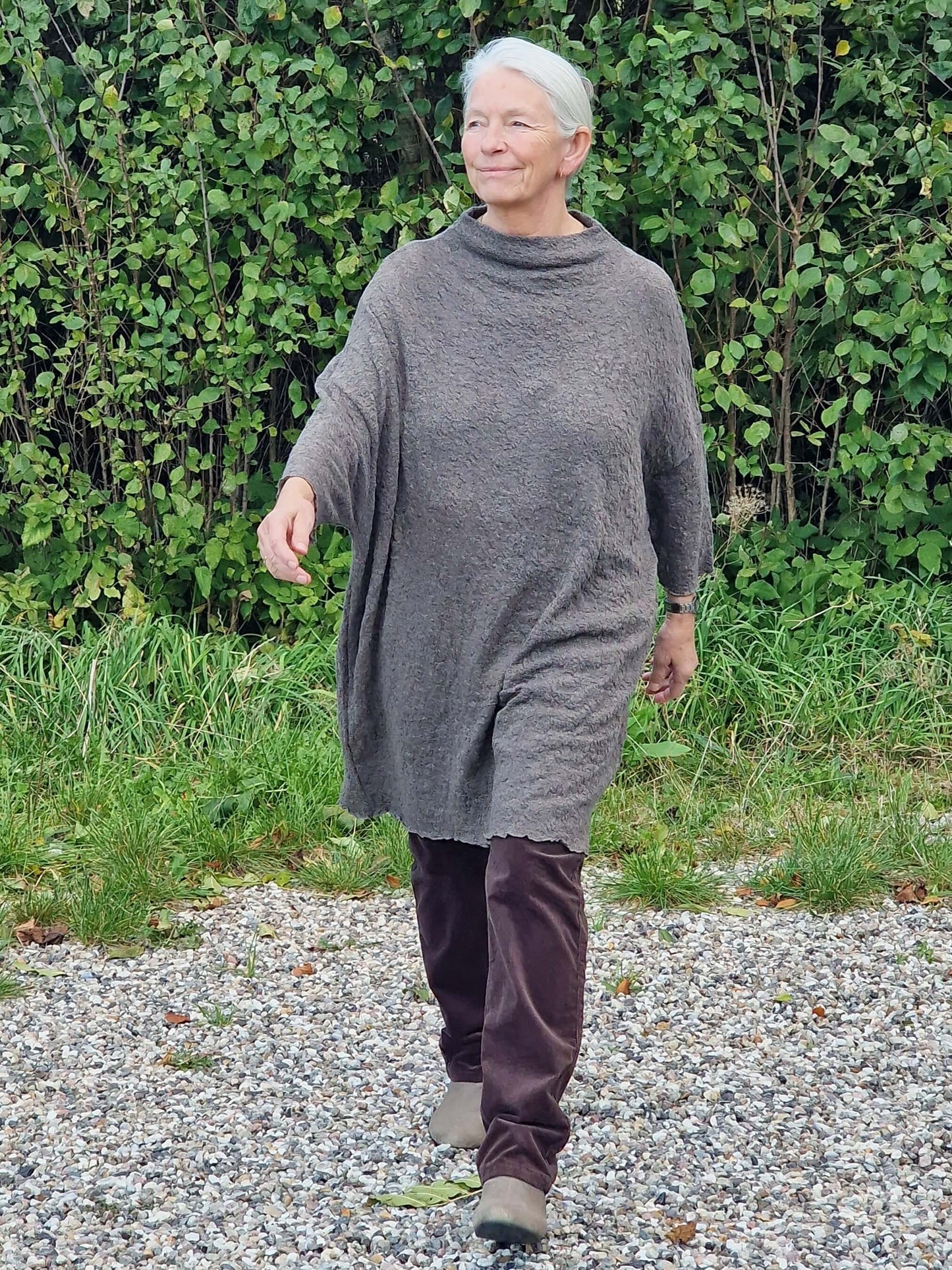 Tunika/kjole med høj hals