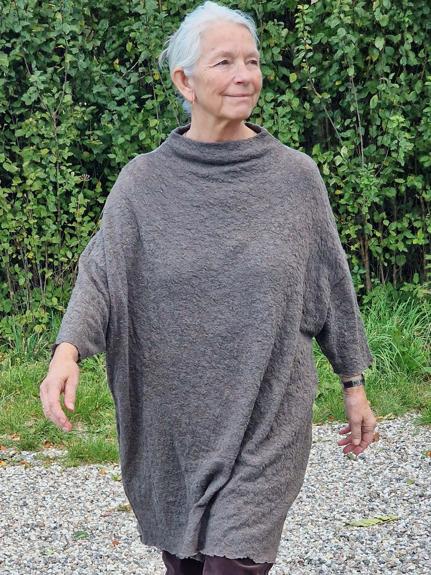 Tunika/kjole med høj hals