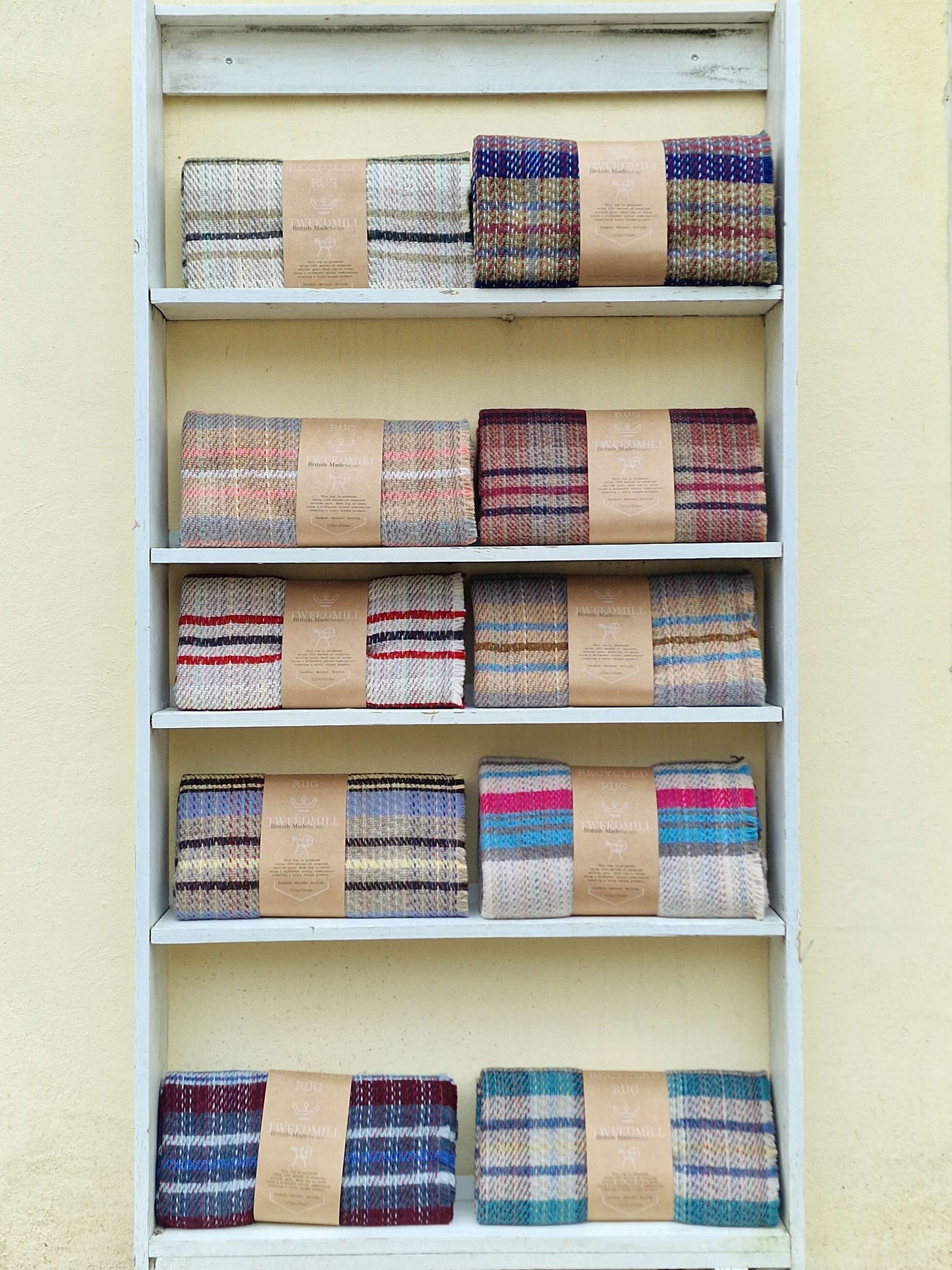 Plaider af recycled uld 120x150