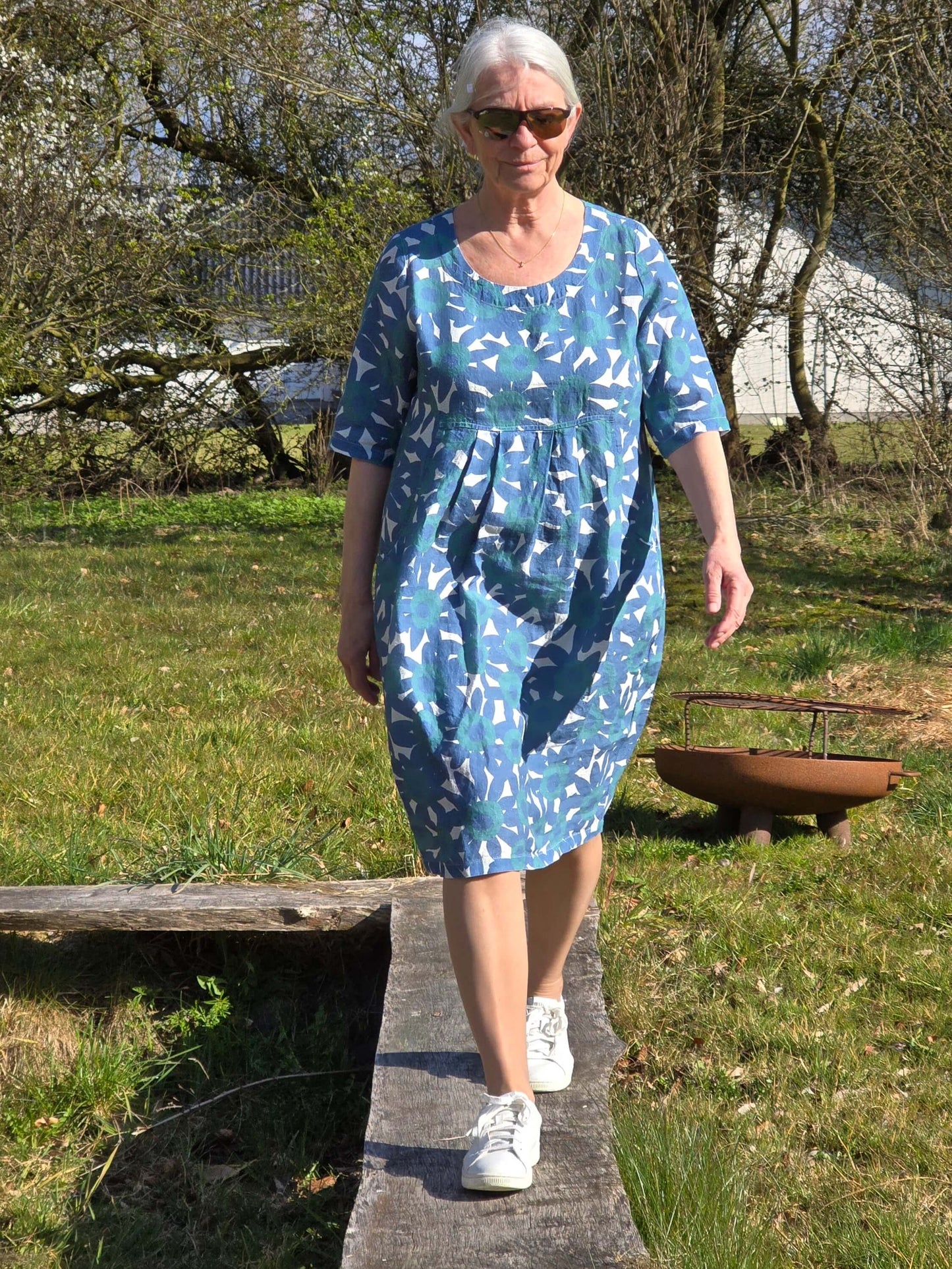 Blomstret kjole