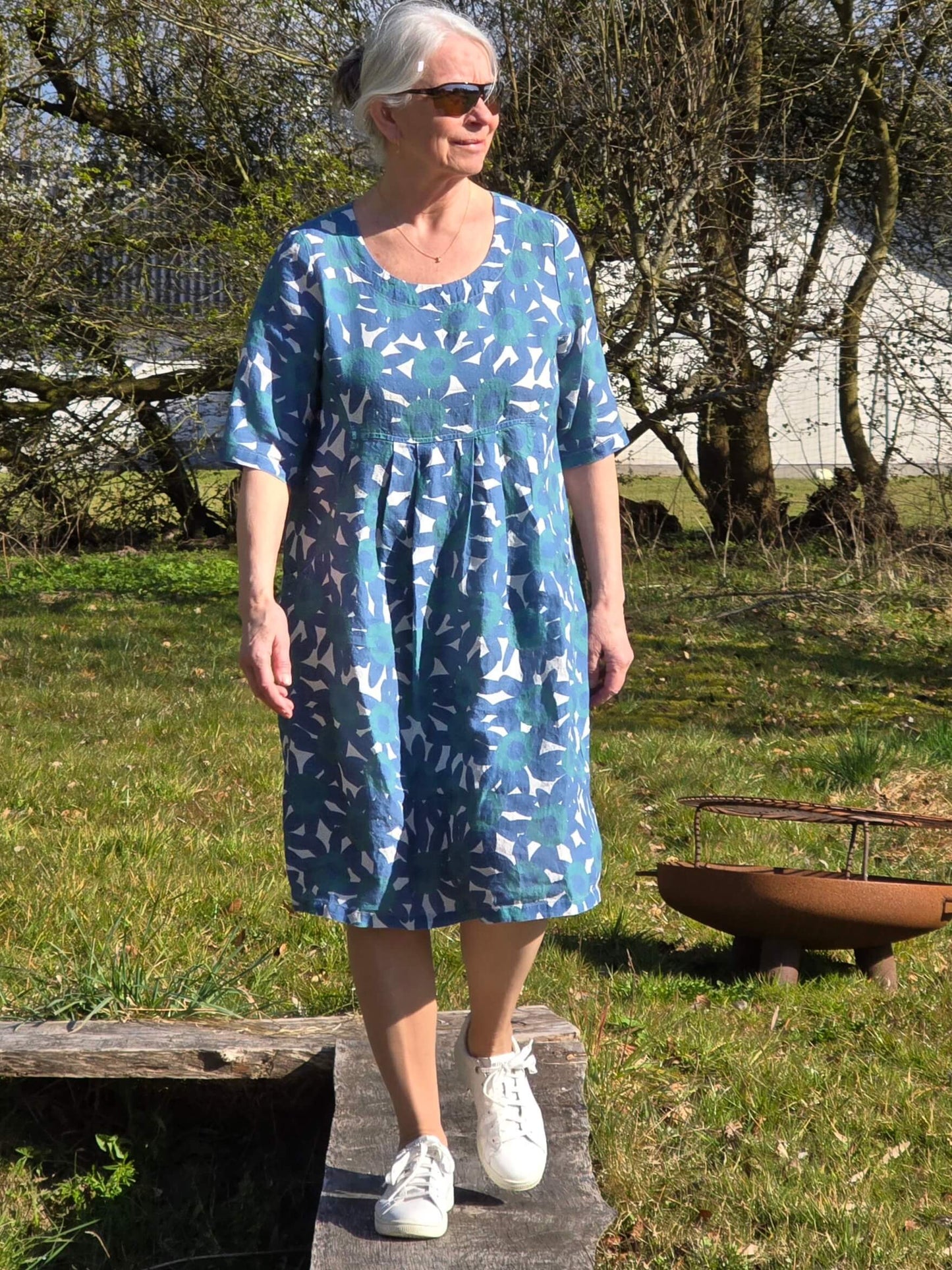 Blomstret kjole