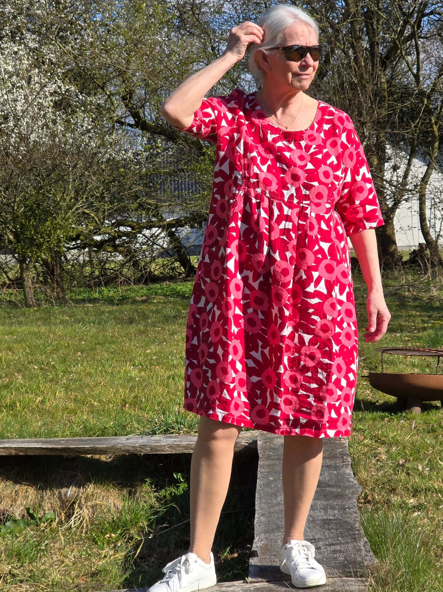Blomstret kjole