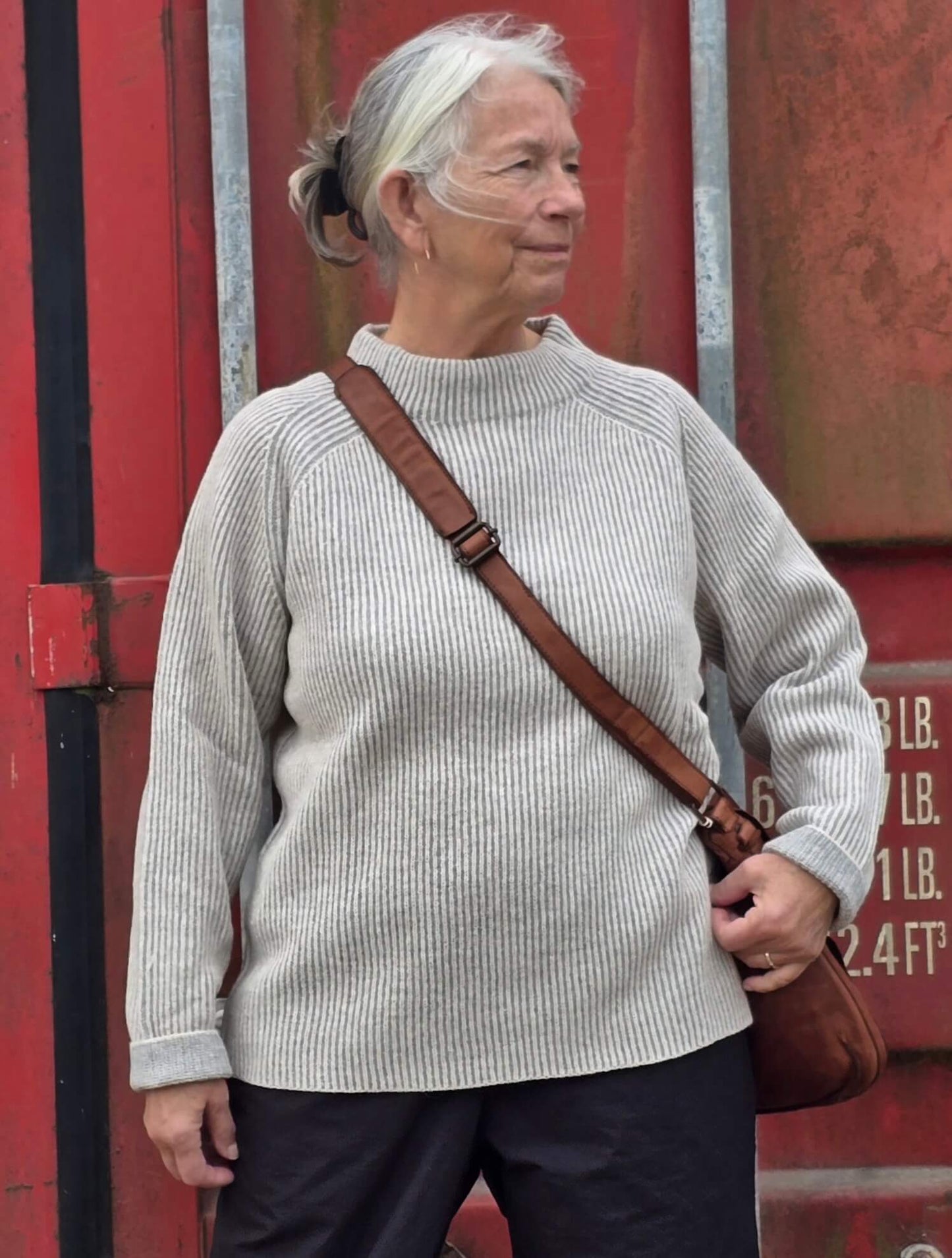 Smuk sweater med raglanærmer