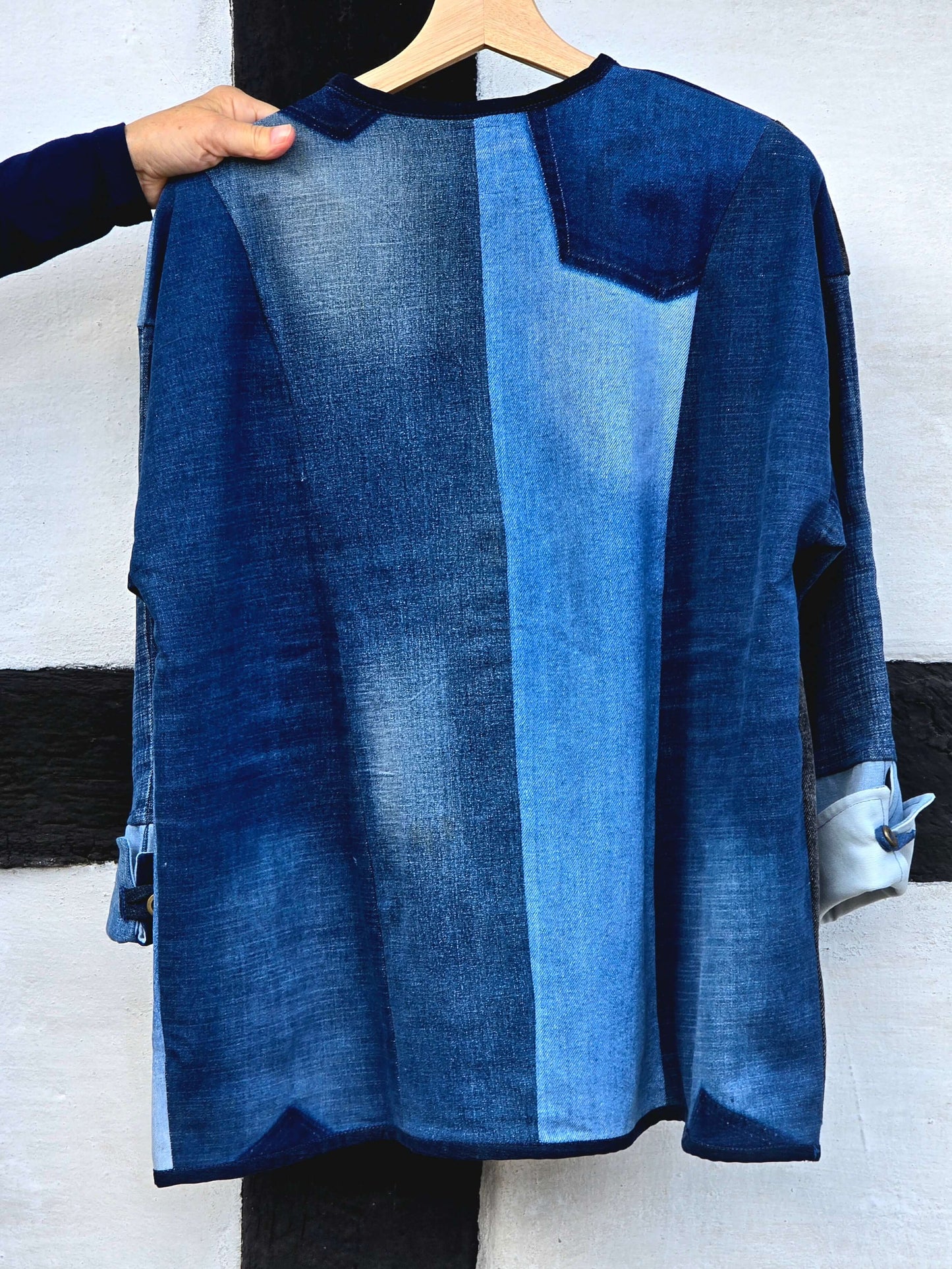 Let jakke af upcycled denim(01)