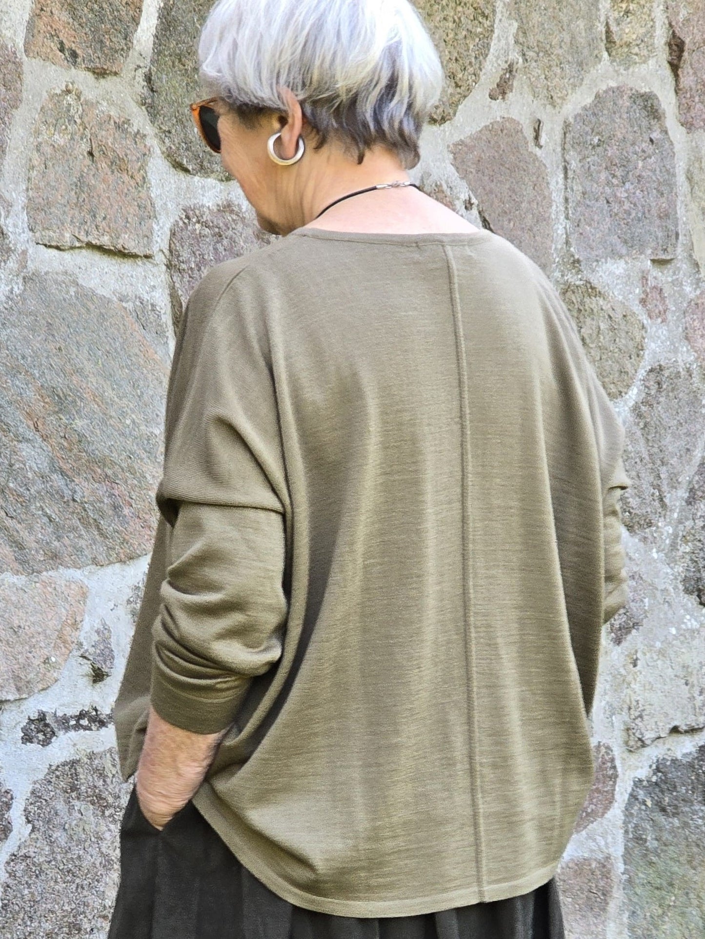Elegant strik i vissengrøn