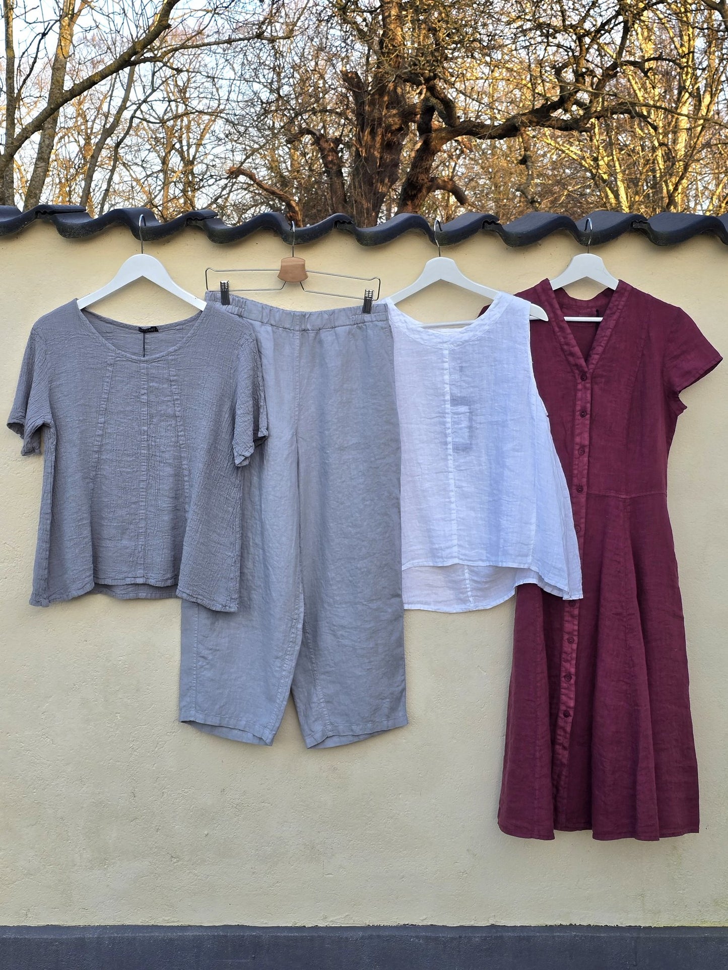 Fin bluse i hørog viskose