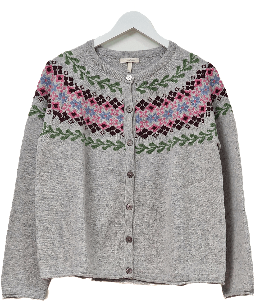 Cardigan med fint mønster