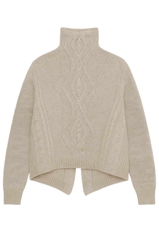 Hermione sweater i beige melange