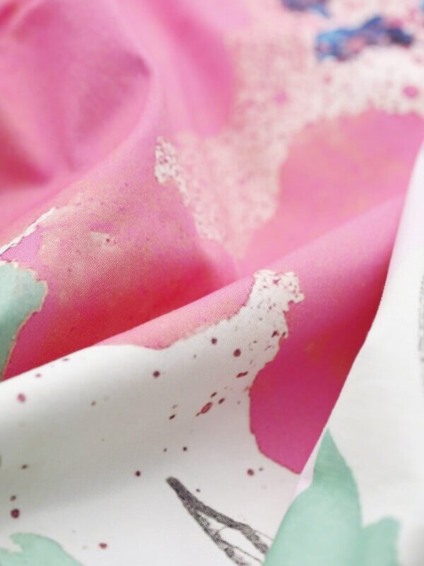 Kimono frakke med grafisk Signe Kejlbo print