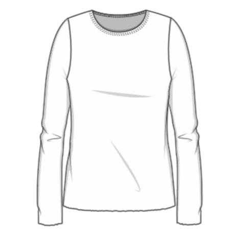 4002 Uldbluse med lange ærmer, Sea Foam Green