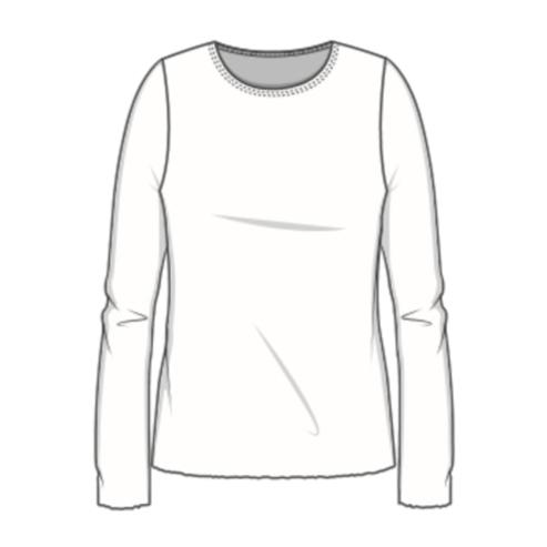 4002 Uldbluse med lange ærmer, Earth Red