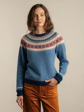 Sweater model Alpine, "Denim Blue"