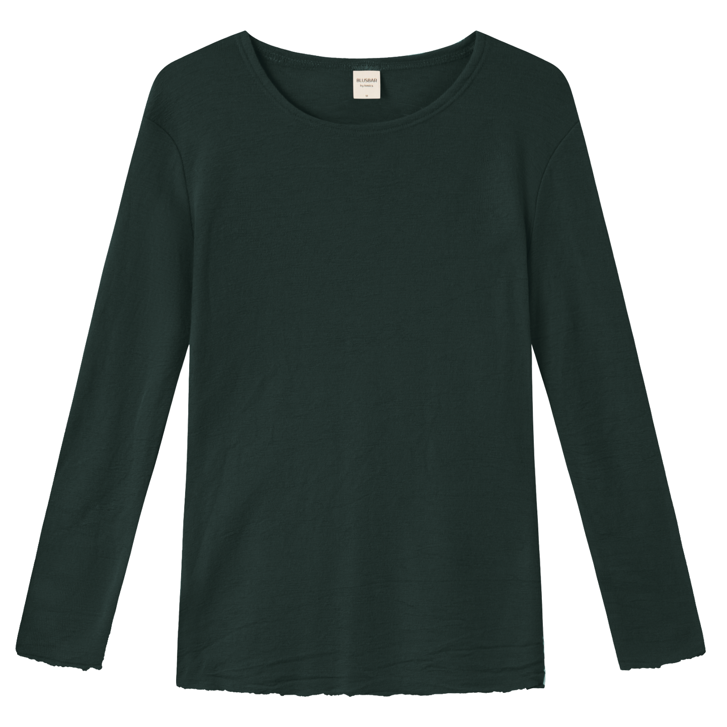 4002 Uldbluse med lange ærmer, Bottle Green