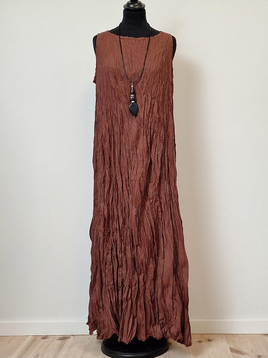 Lang kjole i egyptisk bomuld