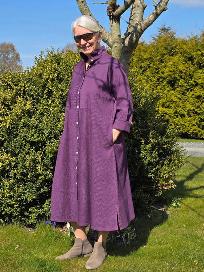 Violet skjortekjole
