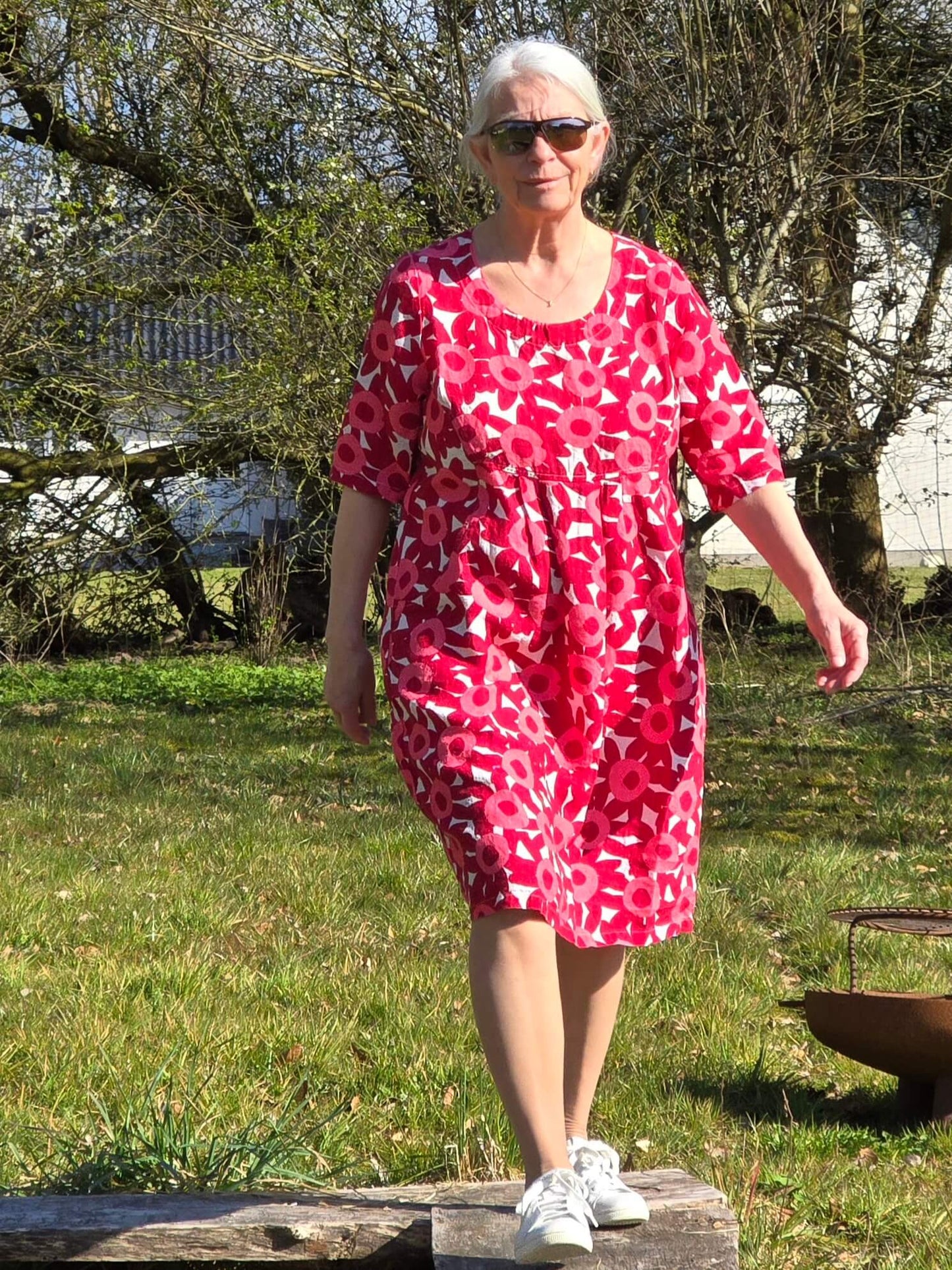 Blomstret kjole