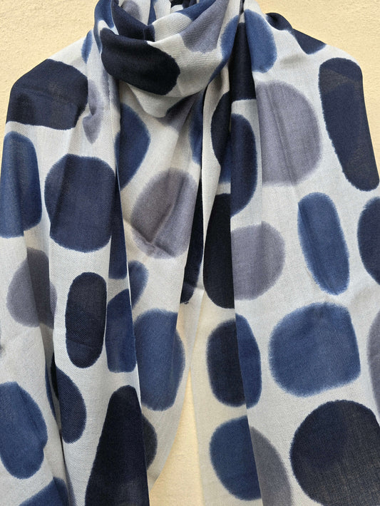 Cashmere tørklæde med bomber