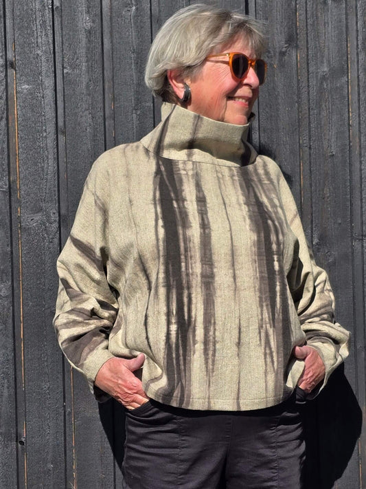 Bluse i flot print