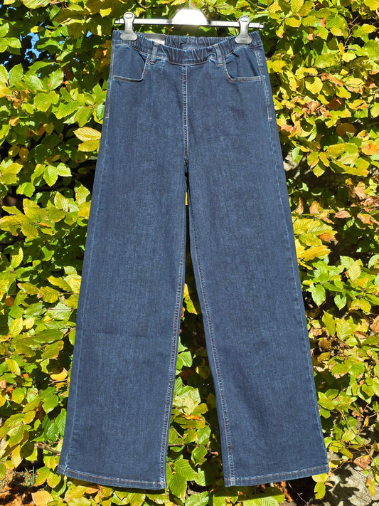 Denimbuks med brede ben