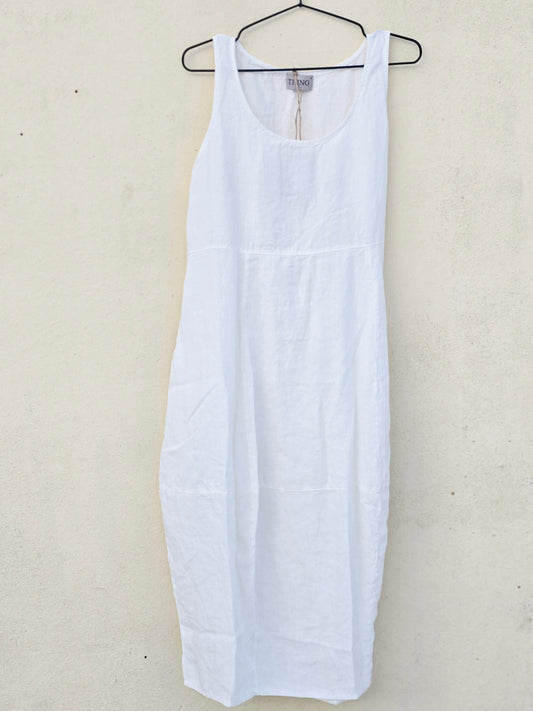 Kjole uden ærmer, i ballonfacon