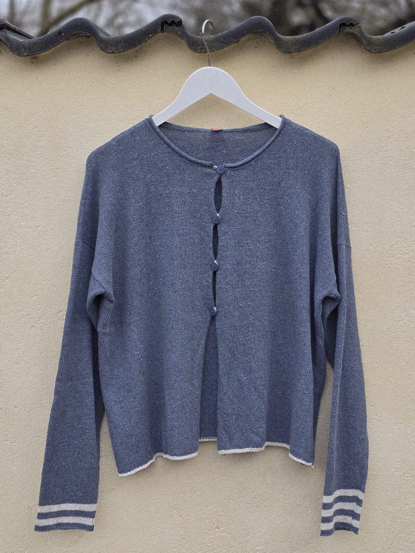 Blå cardigan "Cordelia"