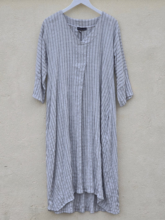 Lys grå kaftan-kjole str. 38
