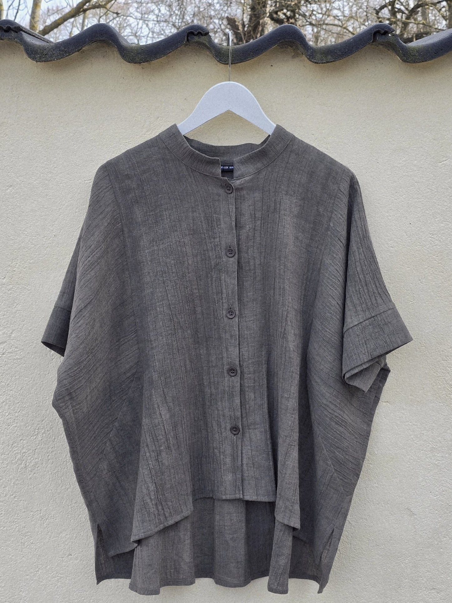 Sommerbluse med knapper, str.38