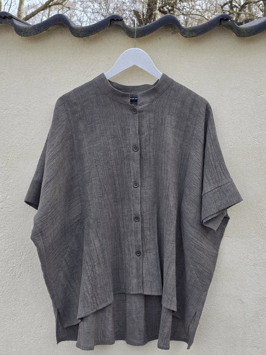 Sommerbluse med knapper, str.38