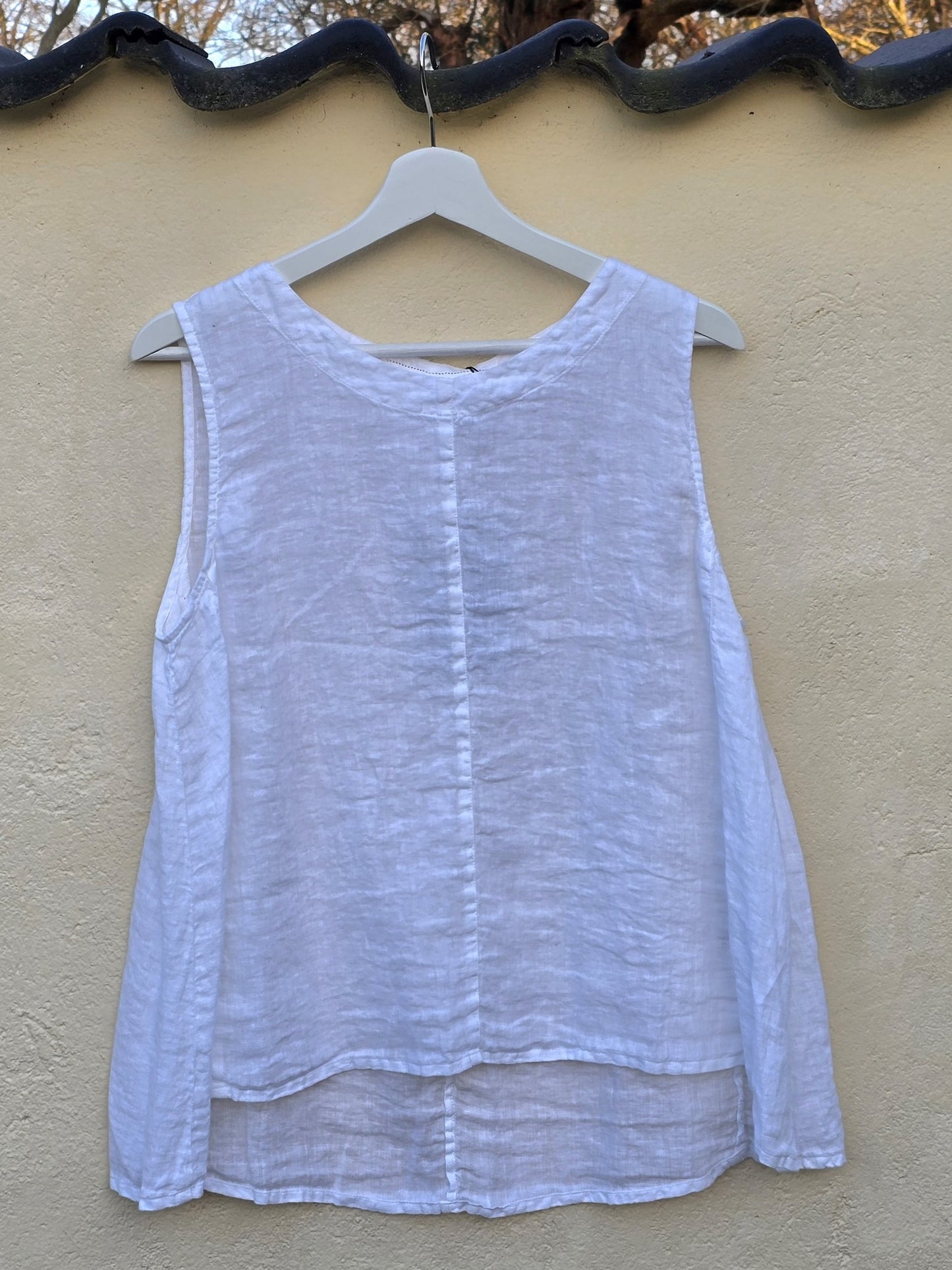 Let hørtop uden ærmer