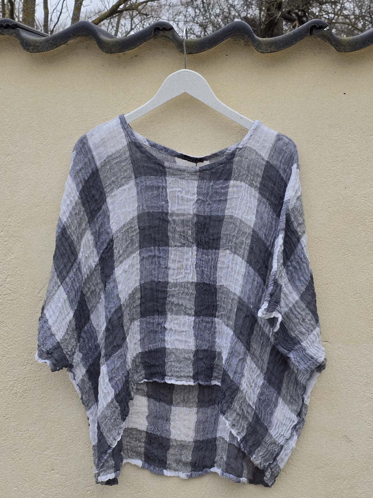 Ternet bluse i let hør