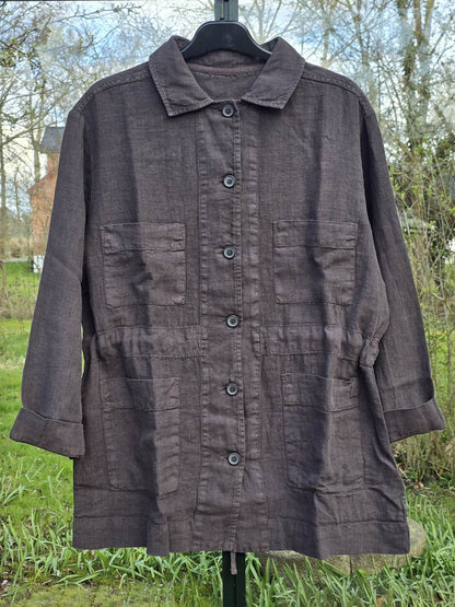 Jakke i kaffebrun, model 11024