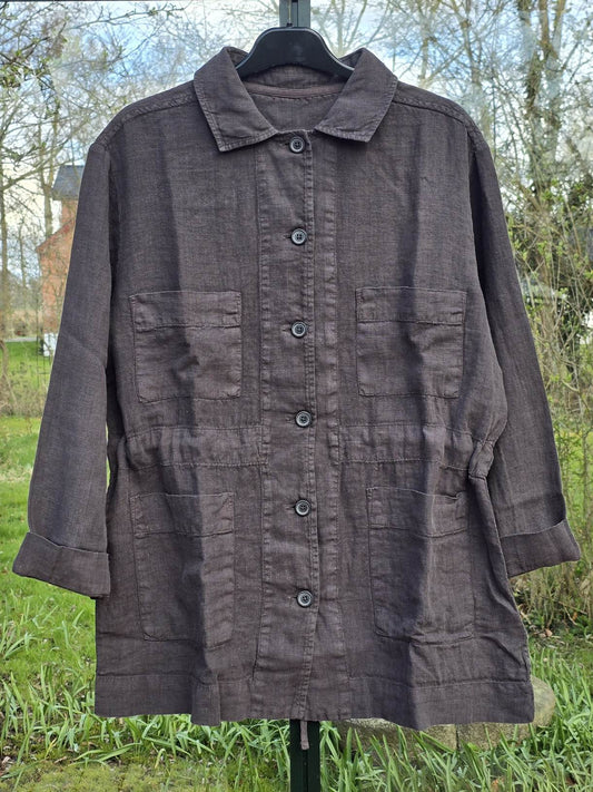 Jakke i kaffebrun, model 11024