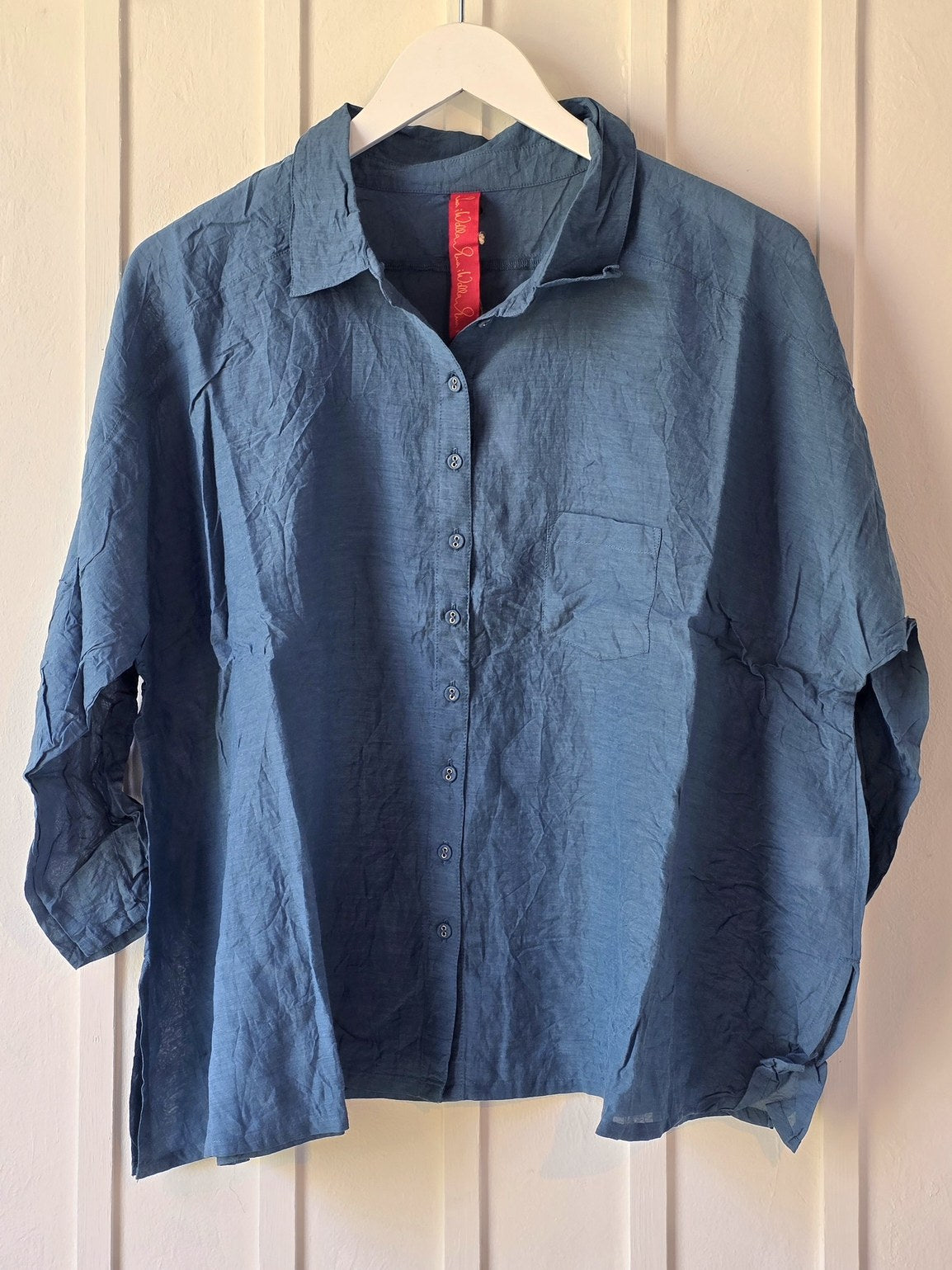 Løstsiddende skjortebluse