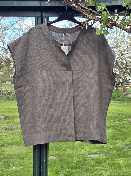 Enkel bluse med kinaflip