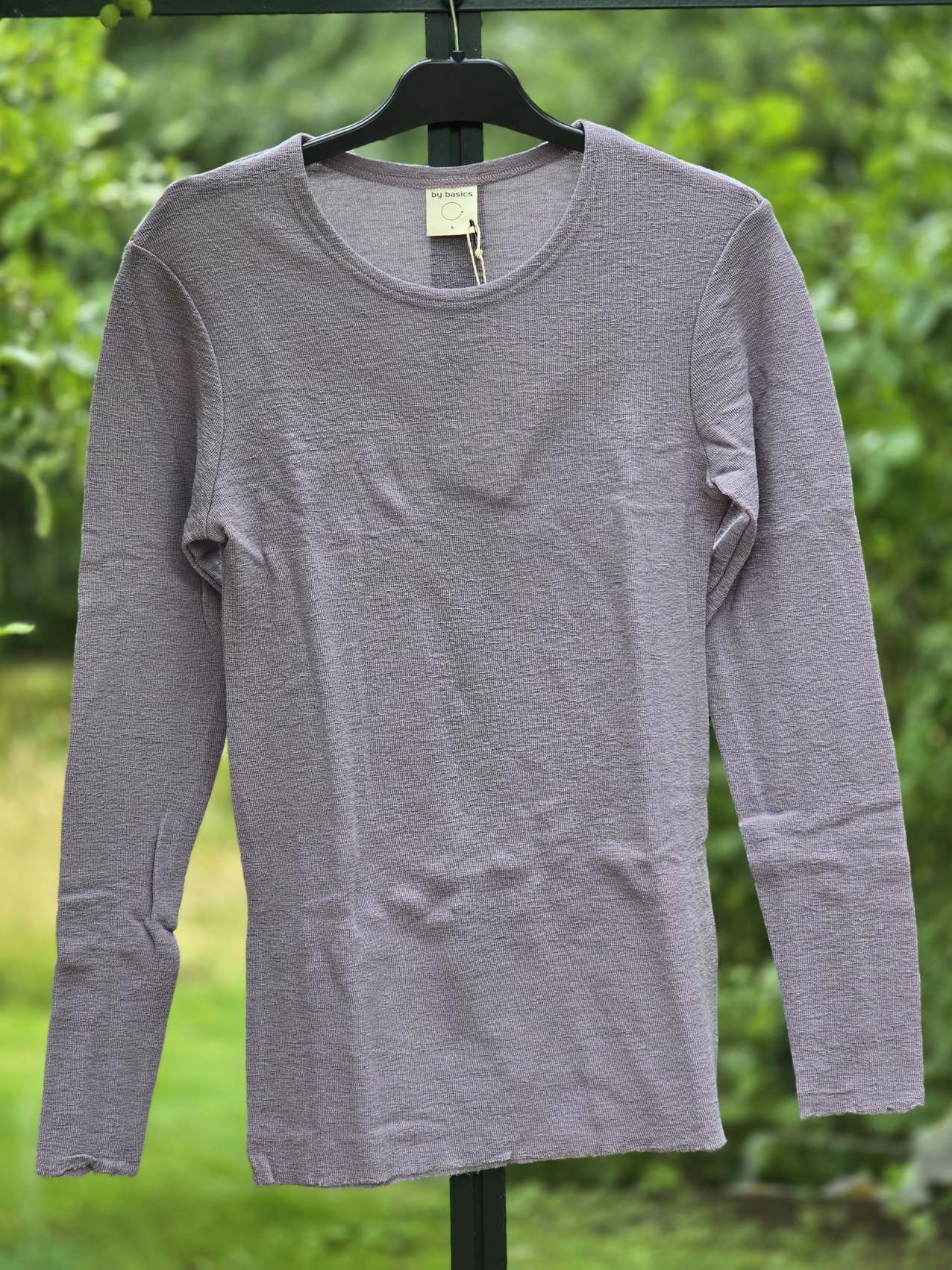 4002 Uldbluse med lange ærmer, Lavendel