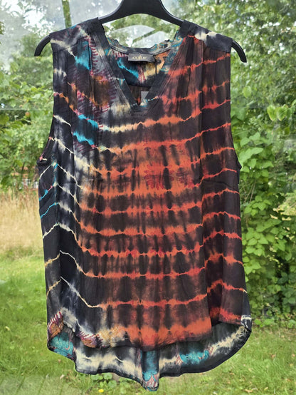 "Oda"  Farvespil silketop M/L