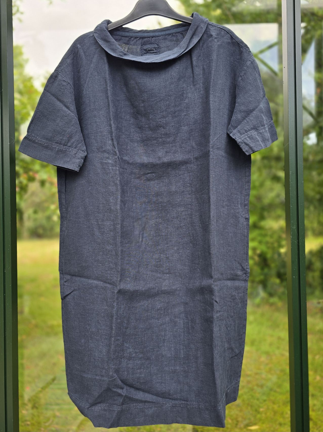 Tunika/Kjole med fin krave, Midnight Blue