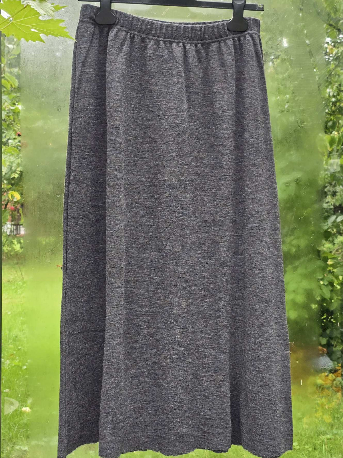 5004, long skirt, i farven Anthrasit melange