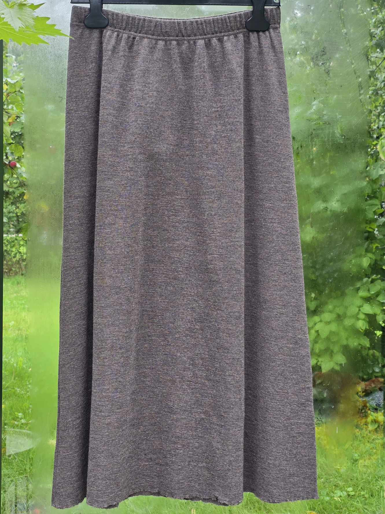 5004, long skirt, i farven Earth melange