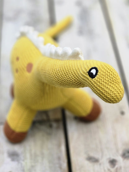 Strikket krammedyr, stor Dino