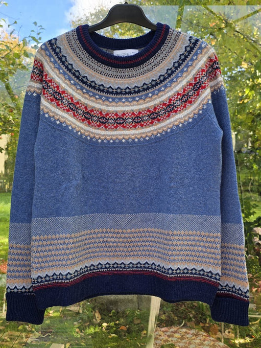 Sweater model Alpine, "Denim Blue"