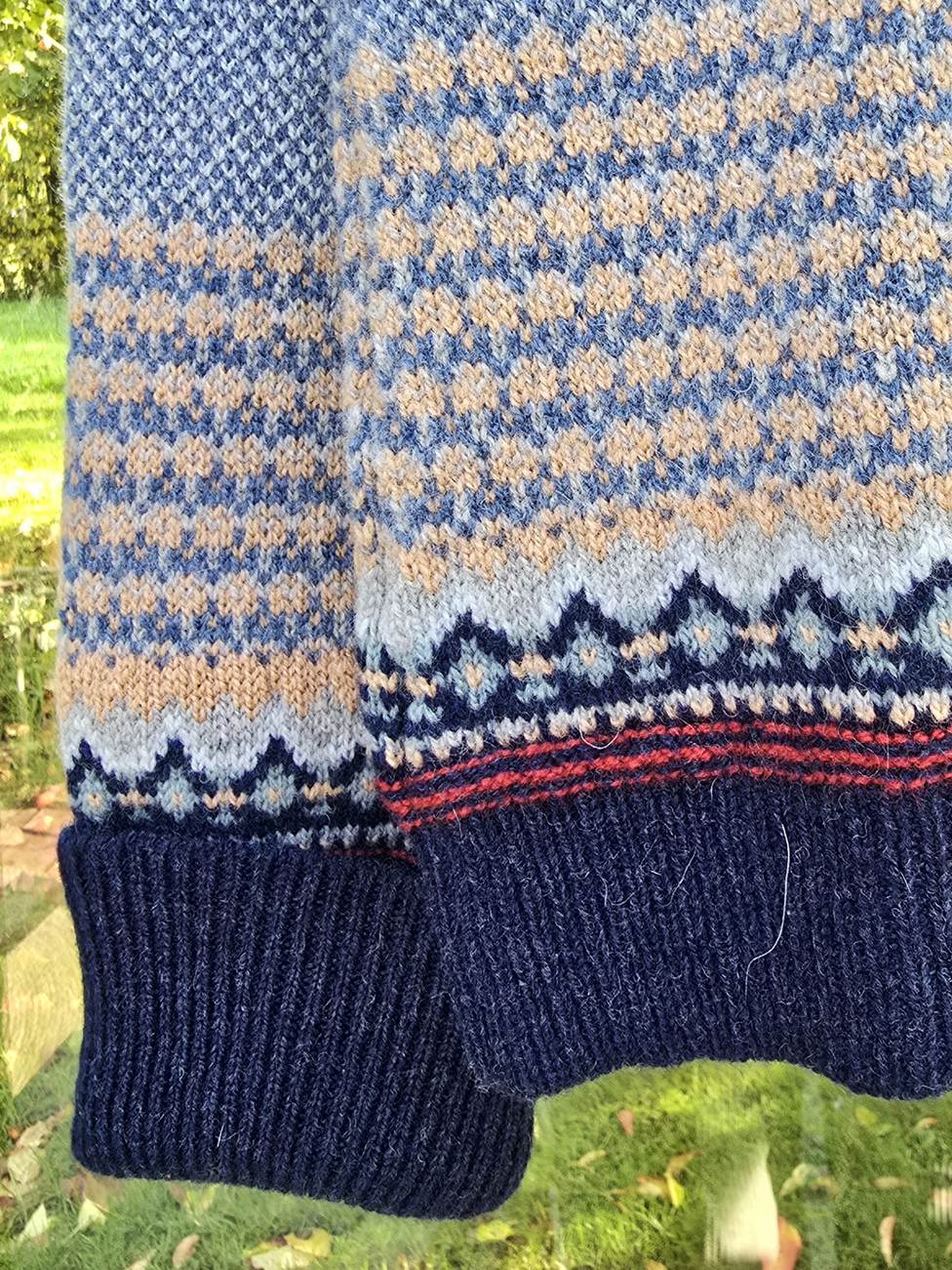 Sweater model Alpine, "Denim Blue"