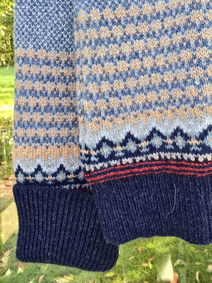 Sweater model Alpine, "Denim Blue"