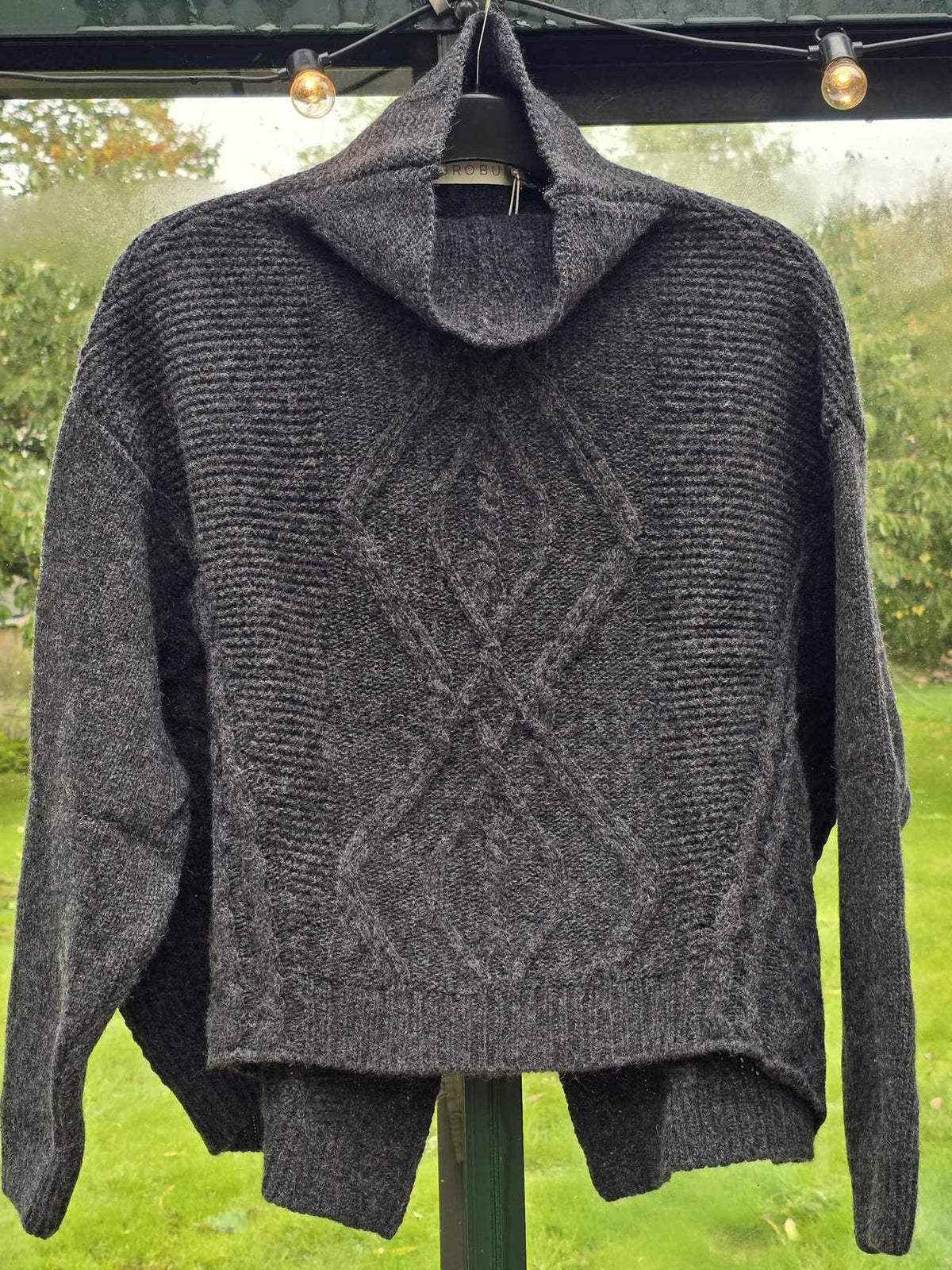 Hermione sweater i mørk grå melange