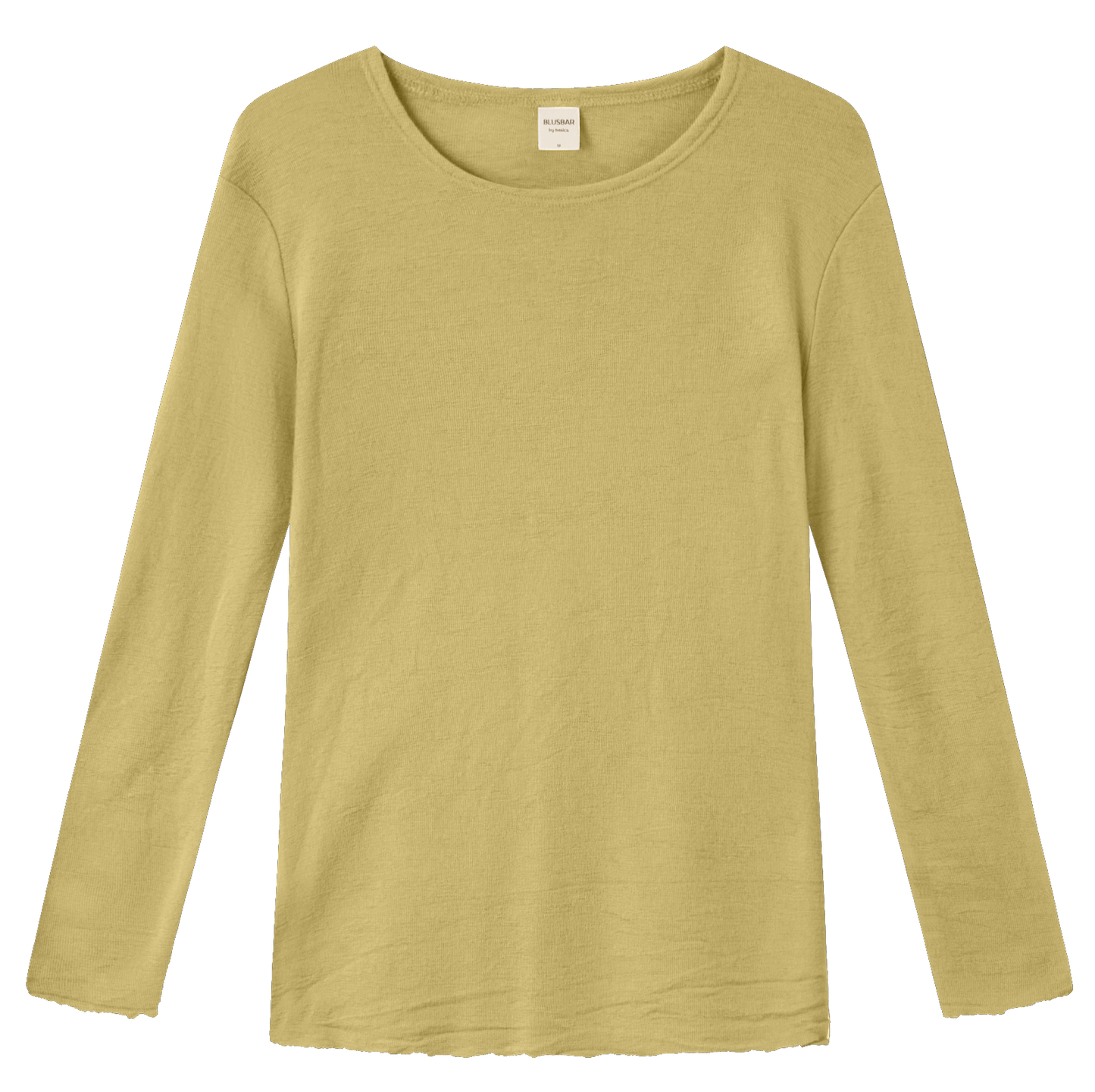 Uldbluse med lange ærmer, Leek Green