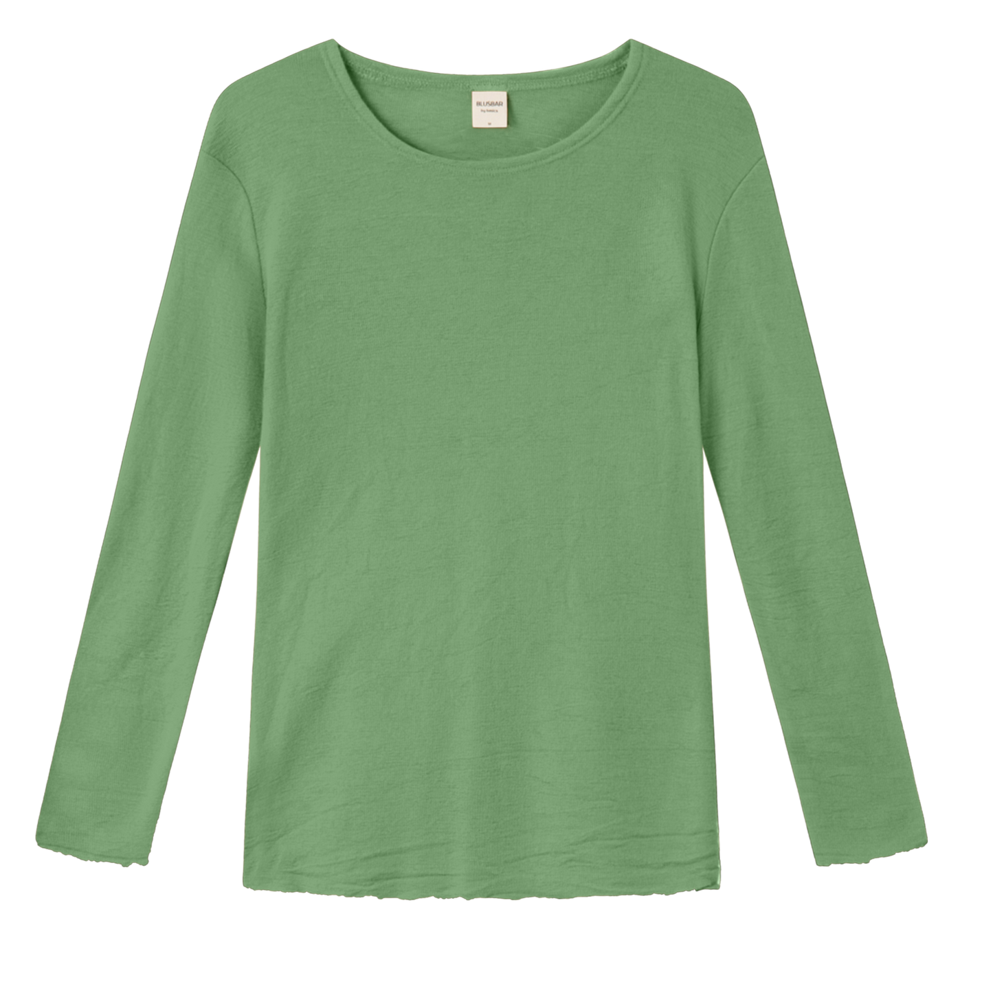4002 Uldbluse med lange ærmer, Pistacie