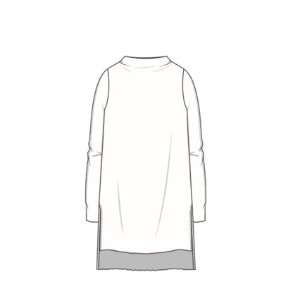 6040 tunic, camel/black coffee