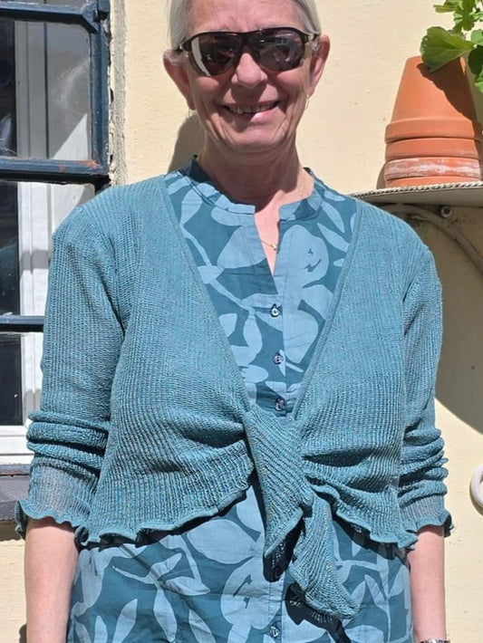Strikket bolero i baby alpaca