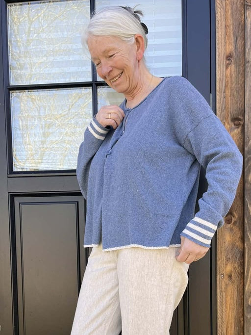 Blå cardigan "Cordelia"