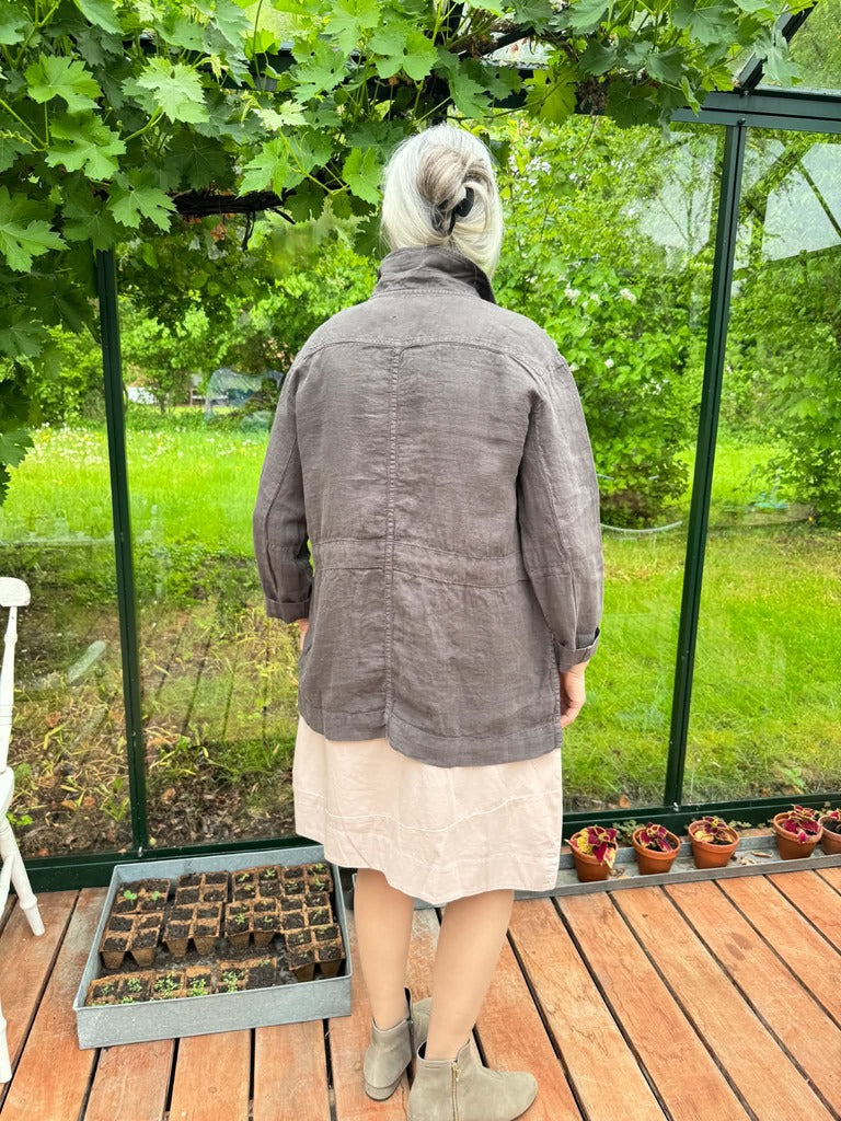 Jakke i kaffebrun, model 11024